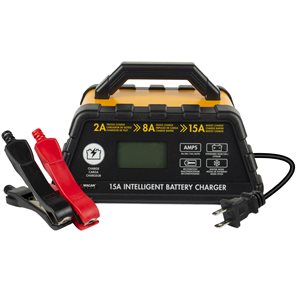 CHARGEUR INTELLIGENT 6 STAGES 12V 2A / 8A / 15A STANDARD / AGM / GEL / LITHIUM