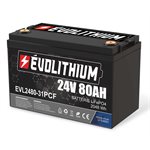 BATTERIE LITHIUM ÉVOLITHIUM 24V 80AH 2048WH PROTECTION CONTRE LA CHARGE AU FROID (GR.31)