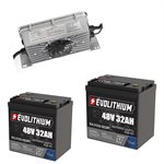 ENSEMBLE BATTERIE ÉVOLITHIUM 51.2V 64AH, CHARGEUR LIFEPO4 48V 15A