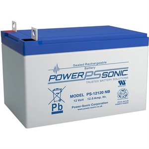 BATTERIE AGM 12 V 12AH NUT&BOLT POWER-SONIC