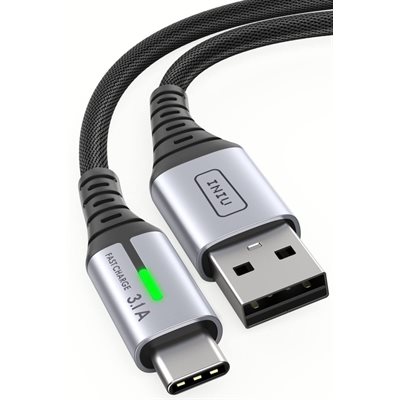 CÂBLE USB-A À USB-C 2M 6.6 PIEDS 3.1A